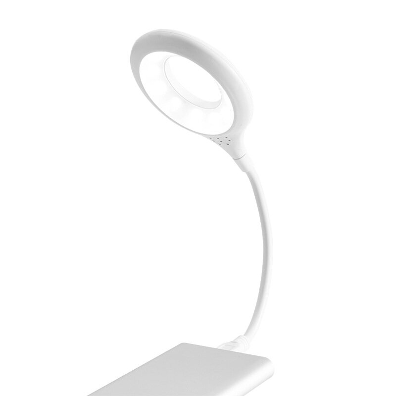 Led lâmpada de mesa portátil luz da noite lâmpada livremente dobrável lâmpada de mesa 5v usb super brilhante anel luz não strobe proteção para os olhos