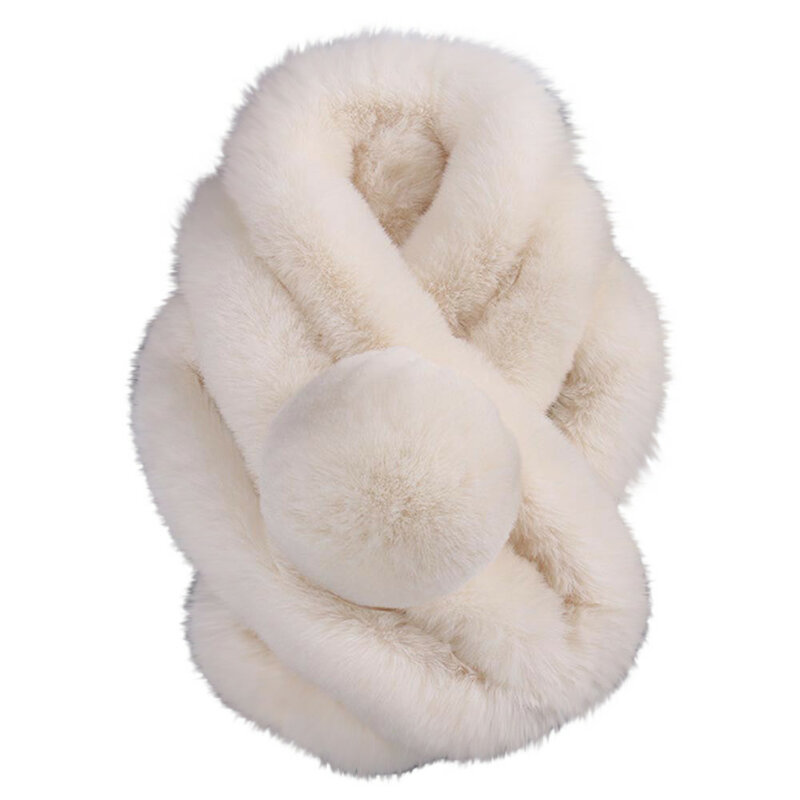 2019 New Female Women Winter Imitation Faux Fur Warm Scarf Fashion Thicken Imitation Fur Grass Accessories Shawl Plush Scarves