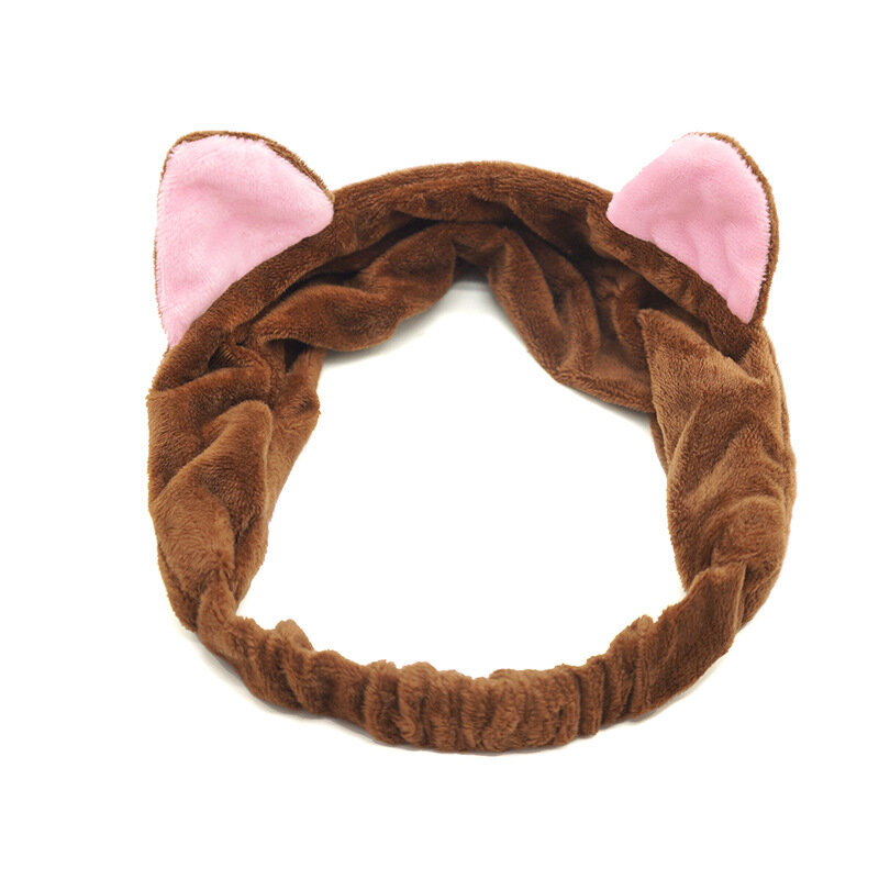 2019 ใหม่น่ารักแมวหูล้างหน้า Hairbands สำหรับผู้หญิง Turban น่ารัก Headbands Headwear ผมวง Turban อุปกรณ์เสริมผม