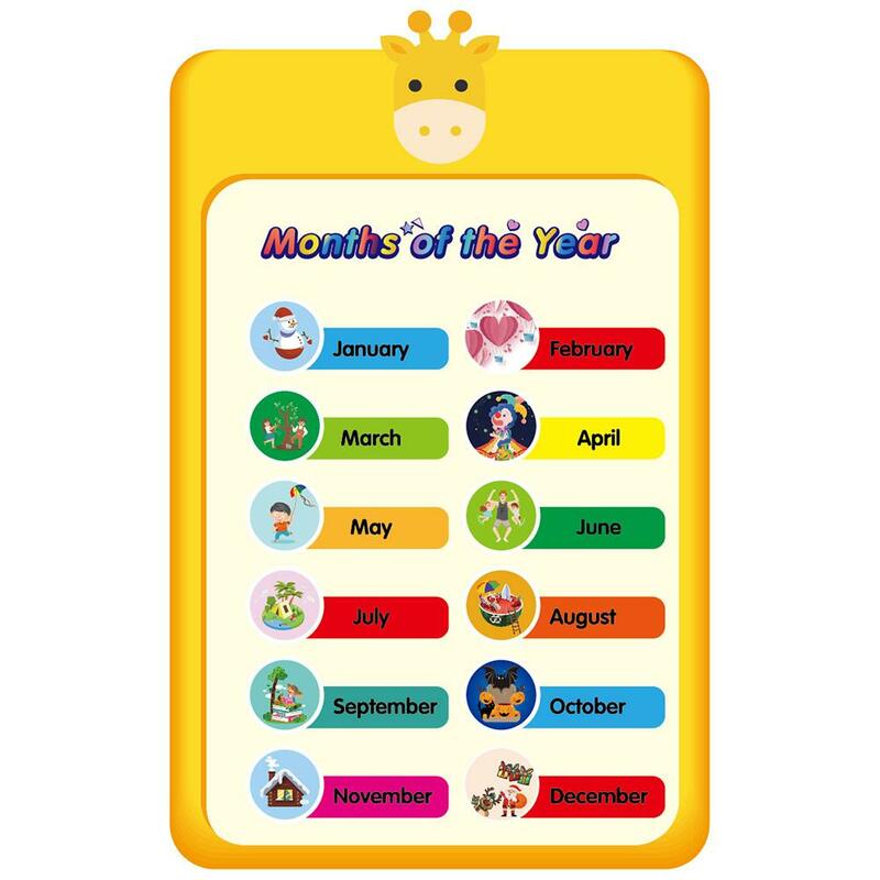 Baru Pendidikan Prasekolah Poster dengan Lem Titik Dot untuk Balita Anak-anak Pembibitan TK Kelas untuk Kelas