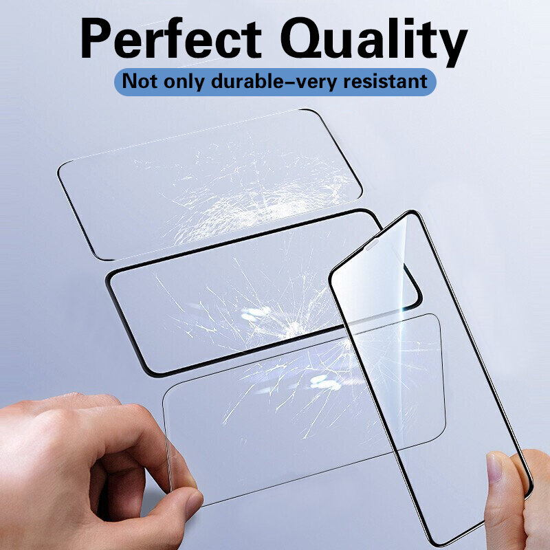 9999D Full Cover Protective Glass On For iPhone 11 12 Pro X XR XS Max Tempered Screen Protector For iPhone 7 8 6 Plus Glass Film