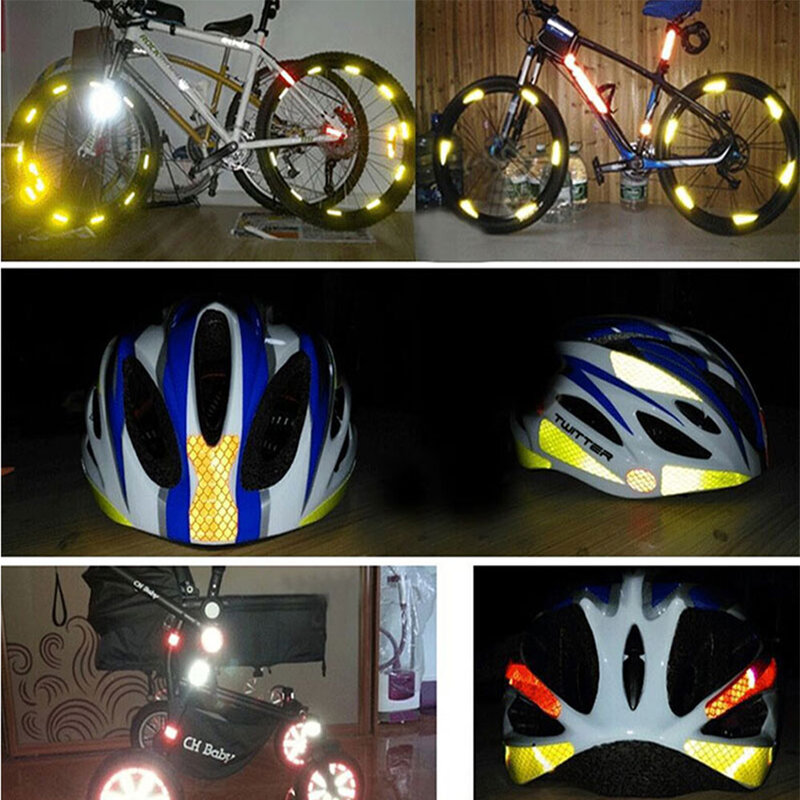 Super Strong สะท้อนแสงเทปสติ๊กเกอร์รถสะท้อนแสงจักรยานสติกเกอร์แถบสะท้อนแสงรถจักรยานยนต์สติกเกอ...
