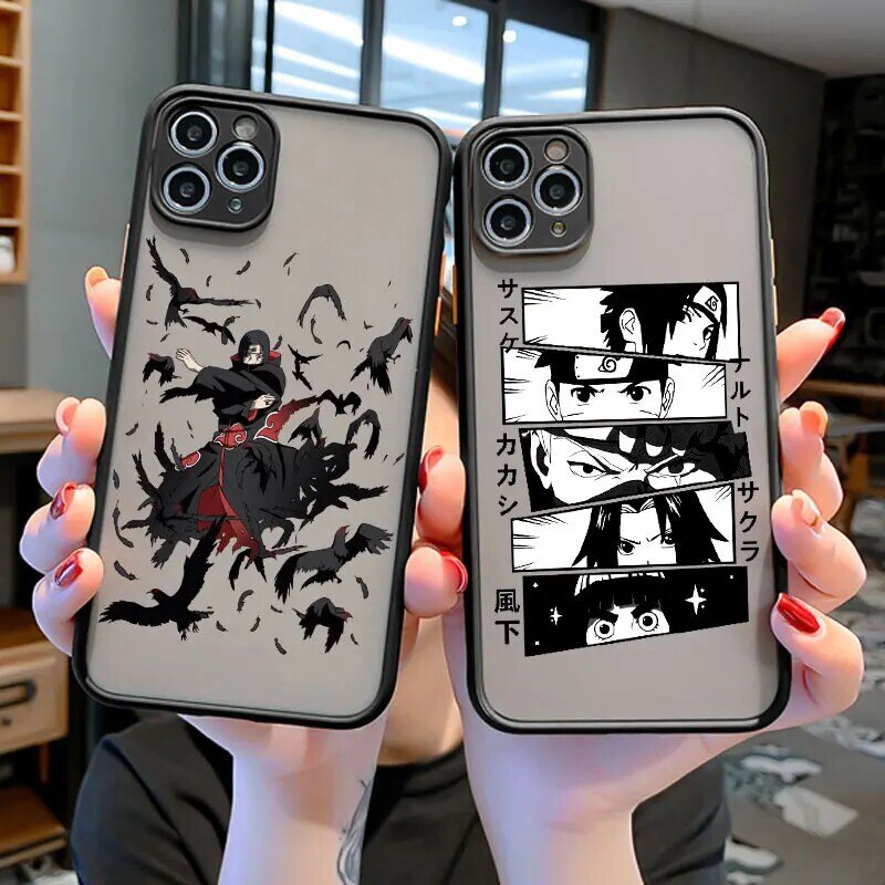 Anime akatsuki Uzumaki Kakashi teléfono caso para iPhone 12 11 Pro Max XR X XS X MAX 7 7 6 6s Plus SE mate 2020 cubierta dura de la PC del Fundas