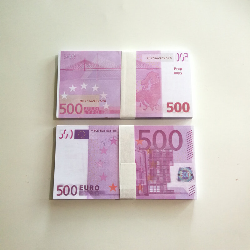 PISTOLA DE PULVERIZACIÓN de riqueza para fiestas, juguetes para esparcir dinero y papel, simulan un billete de 50 Euro
