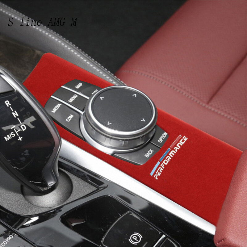 لوحة مع ملصقات وغطاء لسيارات BMW 5 Series ، G30 ، G38 ، من جلد الغزال ، ذاتية التعبئة ، ABS ، ماء ، ملصقات وشارات M