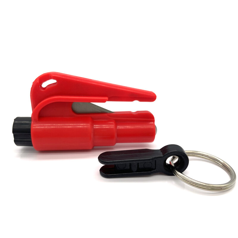 Portable Car Safety Hammer Car Emergency Rescue Kit Car Seat Belt Cutter Hammer Spring Type Escape Hammer Window Breaker Hammer