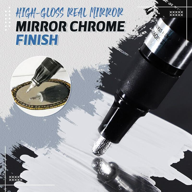 2021 conjunto de marcador de cromo líquido prata arte espelho líquido marcadores de cromo fade-prova de metal tinta permanente craftwork caneta acessórios