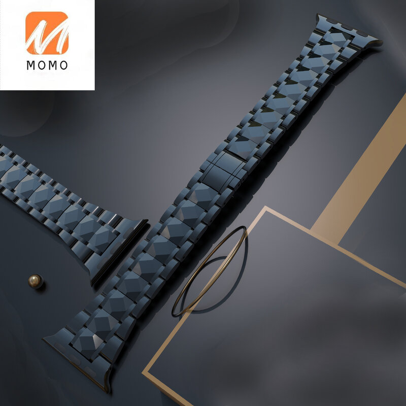 Tungsten steel strap 40 44mm, premium metal watch band  band 38 40mm smart watch accessories