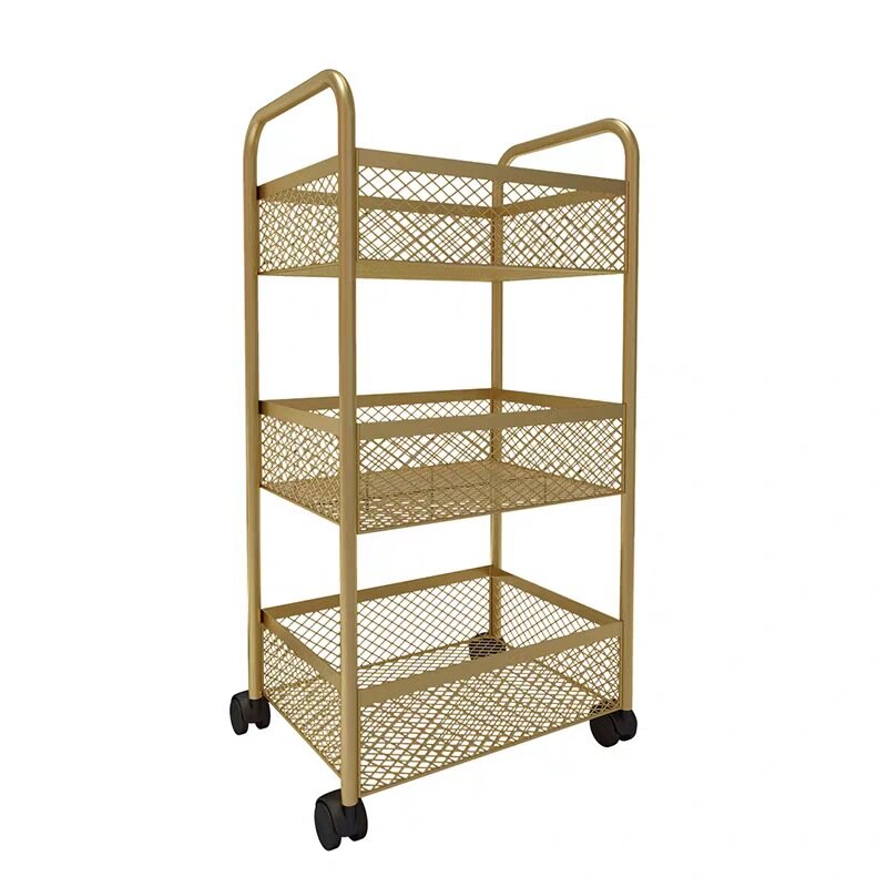 New Movable Trolley Multi-layer Rack Storage Tattoo Hairdressing Nail Salon Hair Salon with Wheels Tool Cart Shelves Spice Rack