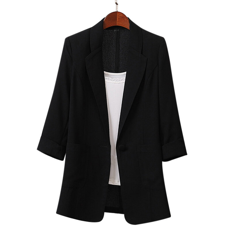 Algodão e linho longo e grande tamanho terno jaqueta solto casual moda terno roupas das mulheres nyz loja