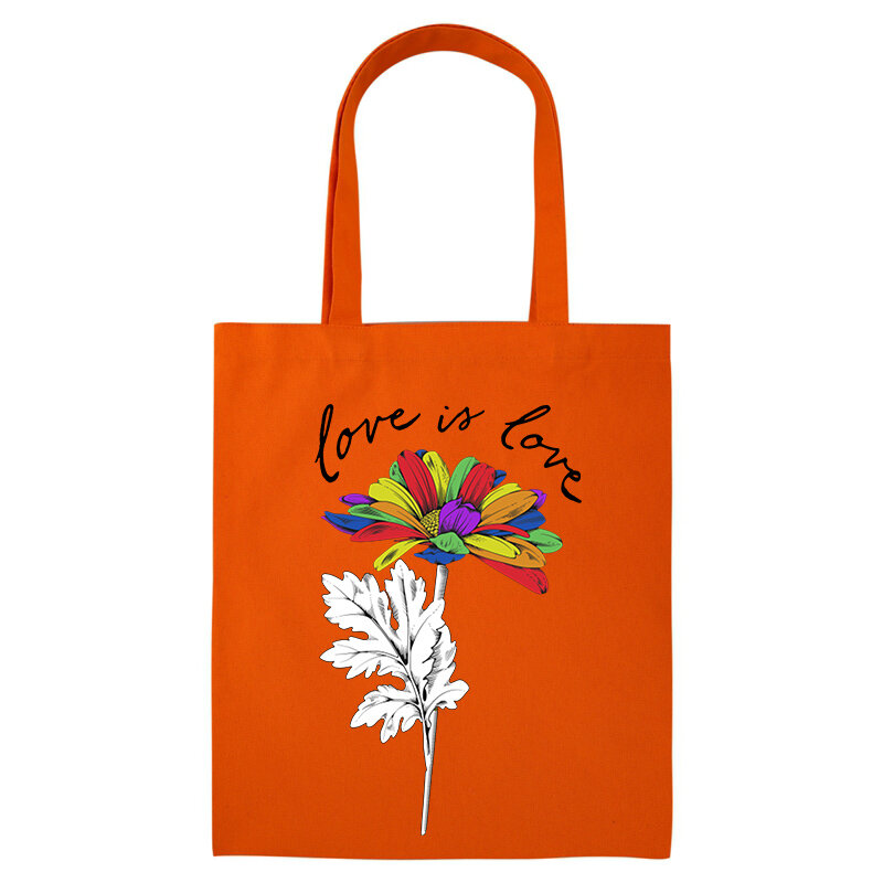 Miłość jest miłością LGBT tęcza torba na ramię przyczynowe torby lesbijskie torebki gejowskie kobiety modna torba na zakupy torby podróżne dla dorosłych