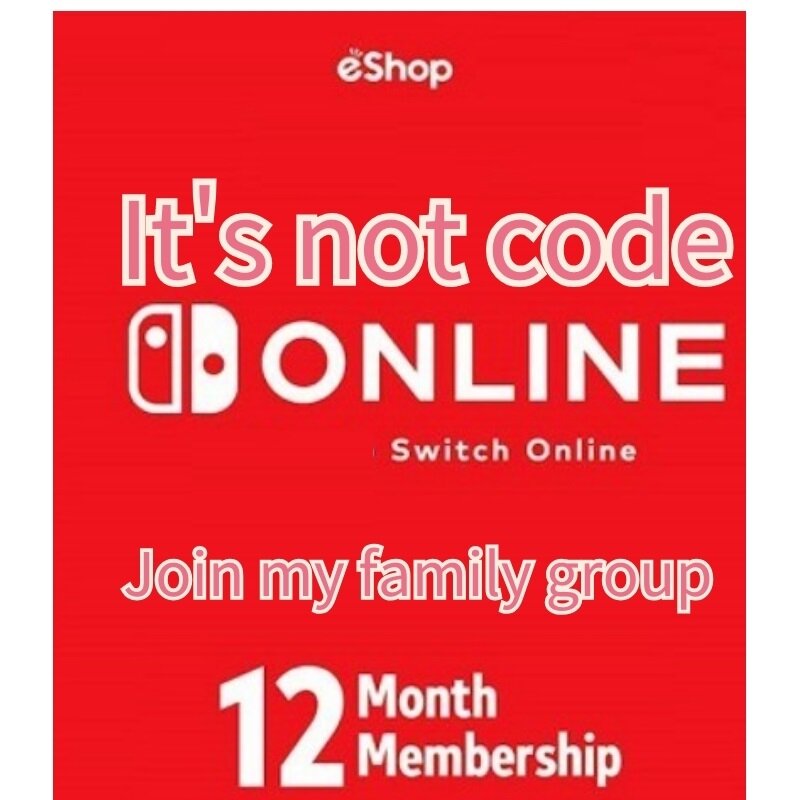 Switch Online Membership 12 months 365day Expiry Date 1 year Family