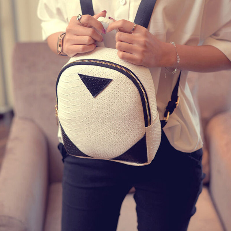 Простой рюкзак в Корейском стиле, модный мини-рюкзак из искусственной кожи