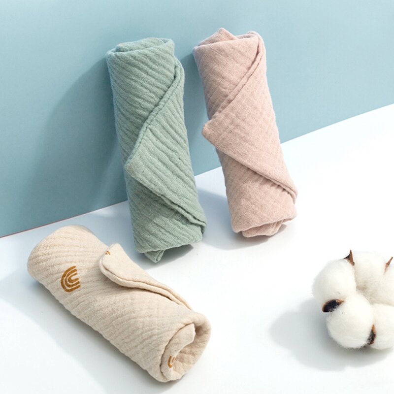 Toalla de algodón para bebés, pañuelo suave y absorbente de gasa para guardería, 5 uds.