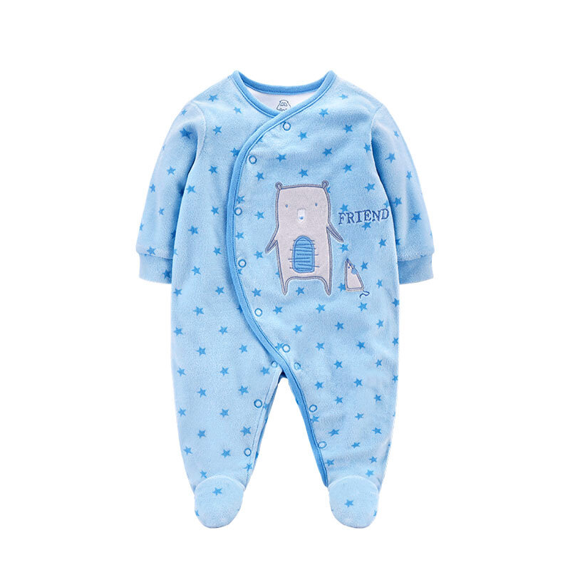 Baby romper men and women baby clothes baby one piece clothes newborn open file clothes wrap feet spring and Autumn