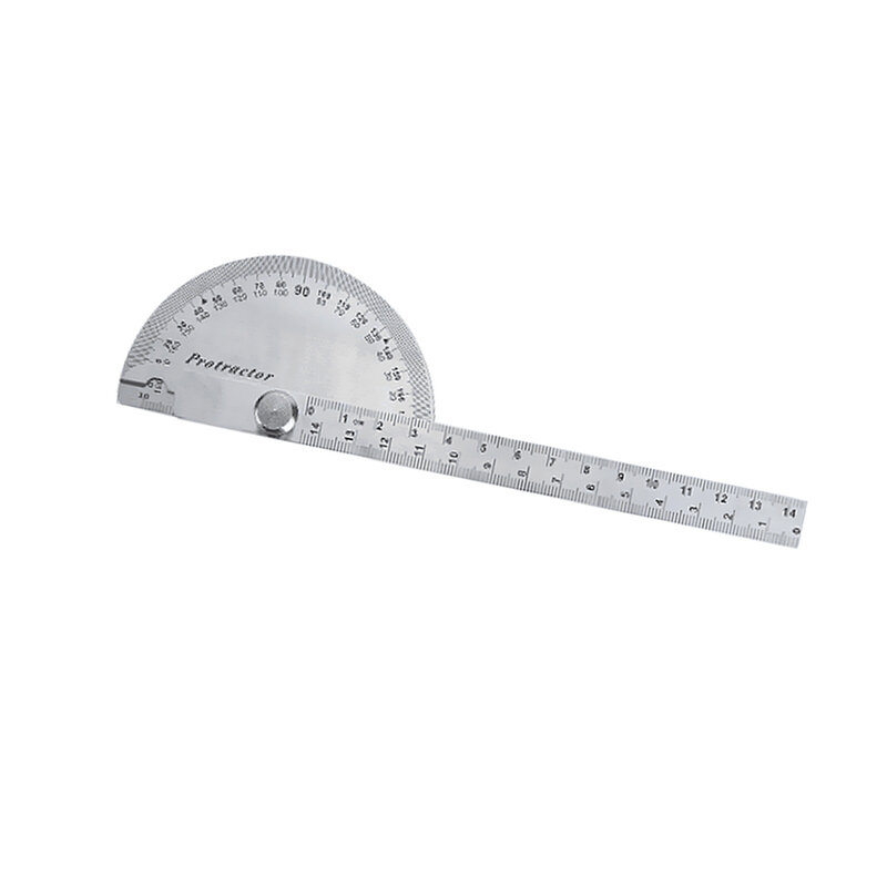 Regla para ángulos de medición de brazo transportador, medidor buscador de acero inoxidable 0-150mm