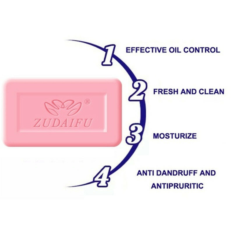 Zudaifu-jabón limpiador corporal antiácaros, tratamiento de la piel, Psoriasis, seborrea, Eczema, jabones antihongos