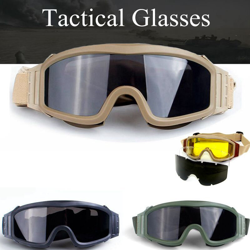 Lunettes de sécurité pour hommes, lunettes de sécurité, Paintball tactique Airsoft, pour la chasse et la chasse, sport de plein air