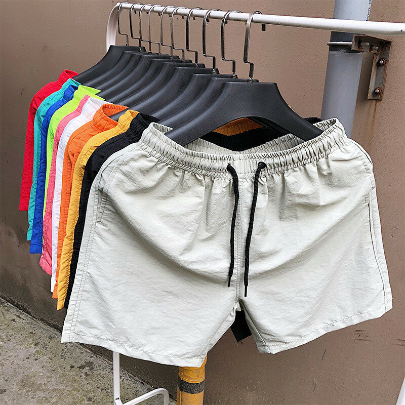 15 cores calções de verão dos homens 2021 algodão casual preto boardshorts homme clássico marca roupas praia shorts masculino