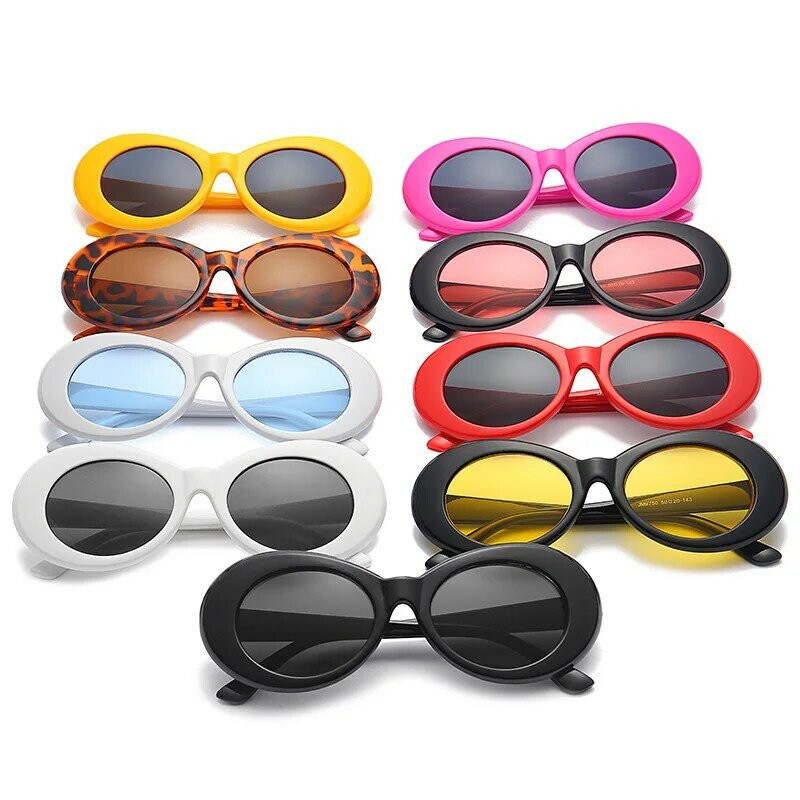Óculos de sol vintage kurt cobain feminino, óculos clássicos vintage retrô uv400 para mulheres 2020