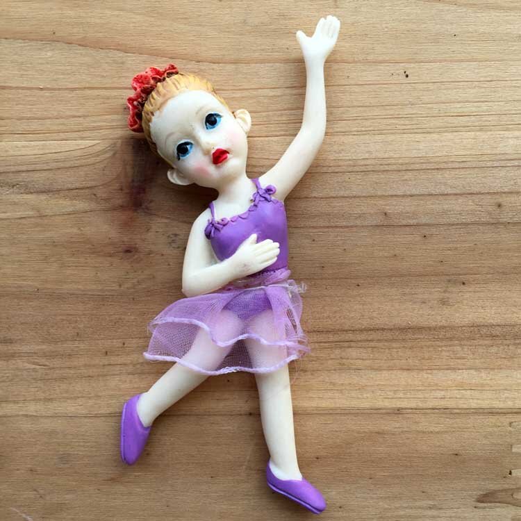QIQIPP балетка Девочка милая фотомагнитная Наклейка Детские украшения