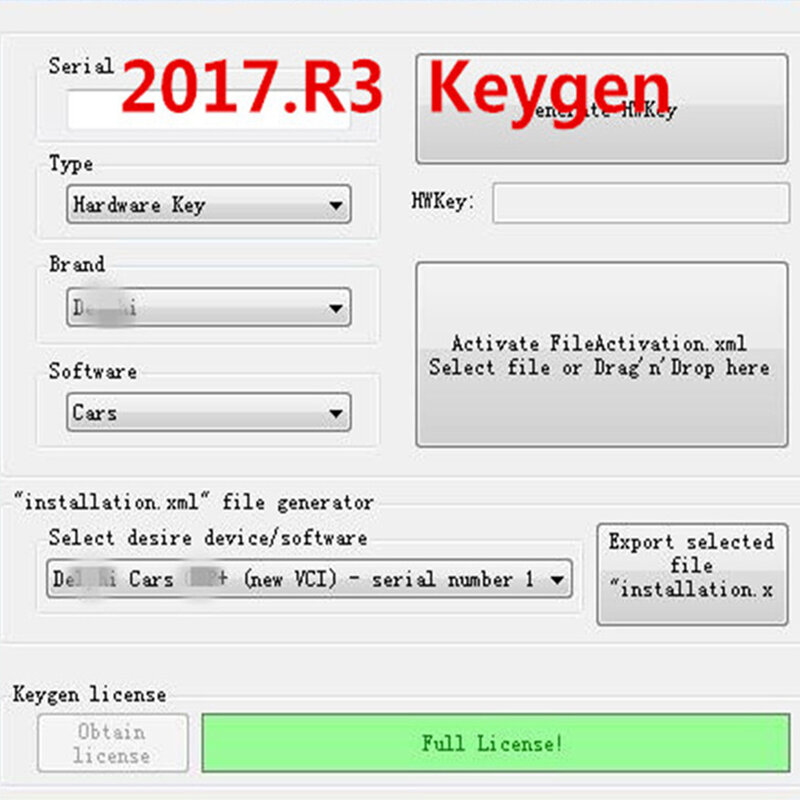 Système de diagnostic pour voiture et camion, scanner avec keygen obd2, 32 go usb, code reade, pour logiciel 2017.R3, autocoms delphis