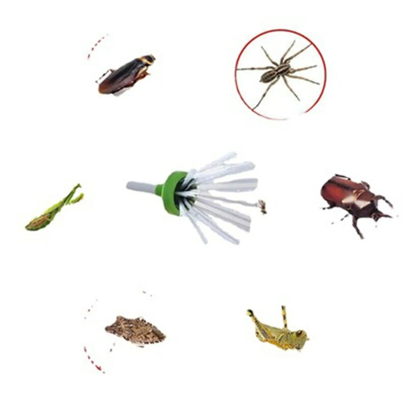 Inseto bug & spider catchers-armadilha e liberação bugs aranha longo braço lidar com pegar ferramenta família inseto armadilha voar apanhador