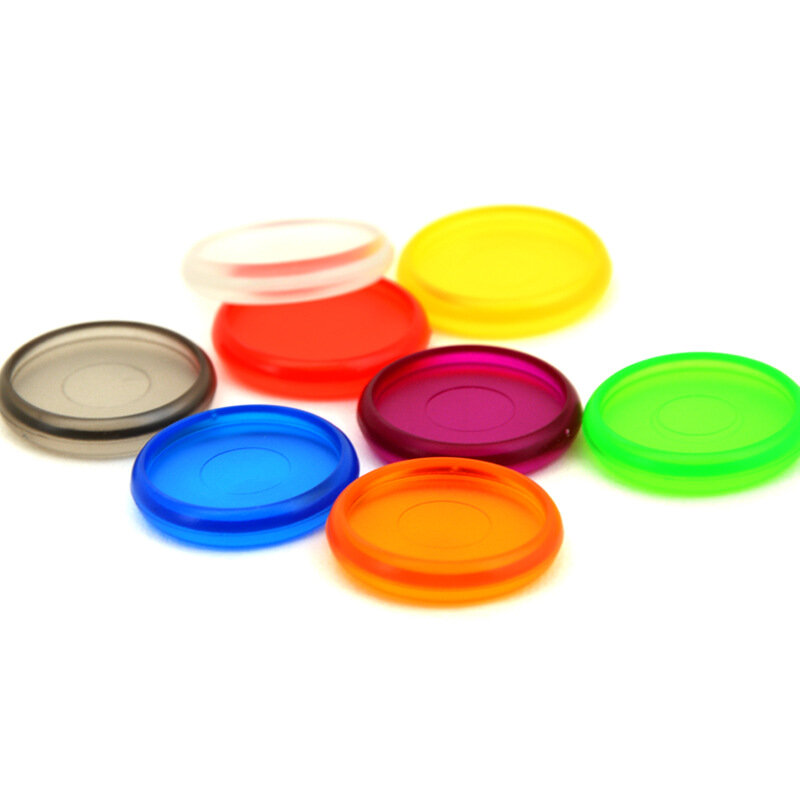 30PCS24MM Jelly Warna Transparan Gesper Plastik Disc Disc DIY 360 Derajat Berputar Tangan Book Binding Gesper Mengikat Bahan Habis Pakai