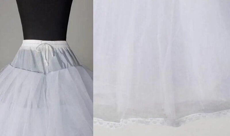 저렴한 웨딩 드레스 페티코트, 후프 볼 가운, 언더스커트, 신부 드레스, 플러스 사이즈 크리놀린 페티코트