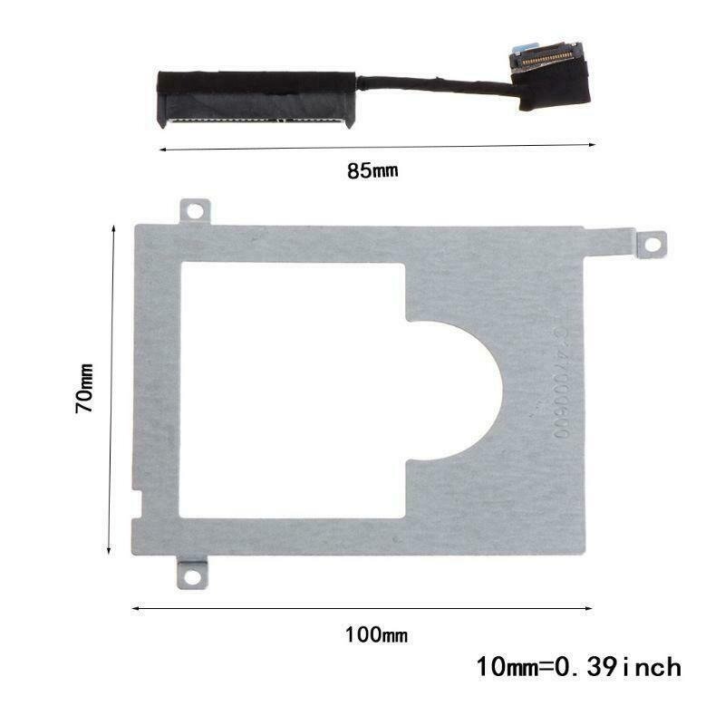 HDD Caddy Bracket Hard Drive Adapter SSD Connector Cable Screw for DELL E7450