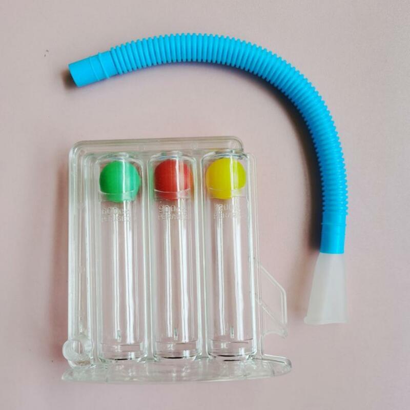 Sicher Kunststoff 3 Bälle Design Lunge Kapazität Inspiratory Exerciser für Körper Gesundheit