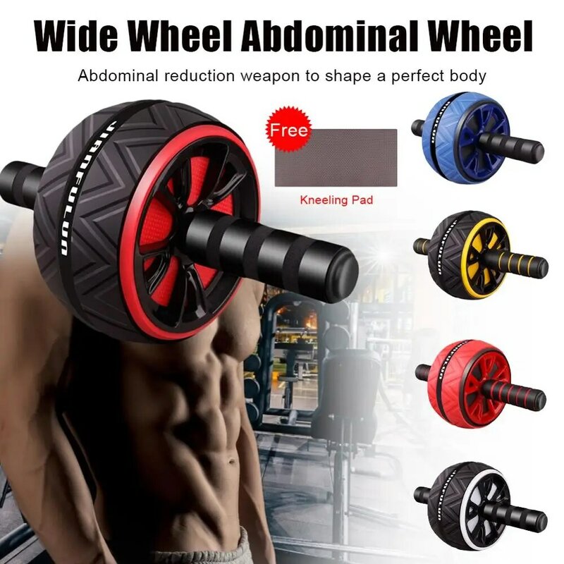 Fitness Ab Roller Wheel Silent Abdominal Muscle Trainer Sport At Home Workout Kit Bodybuilding Machine Gym Power Roll Ab Trainer