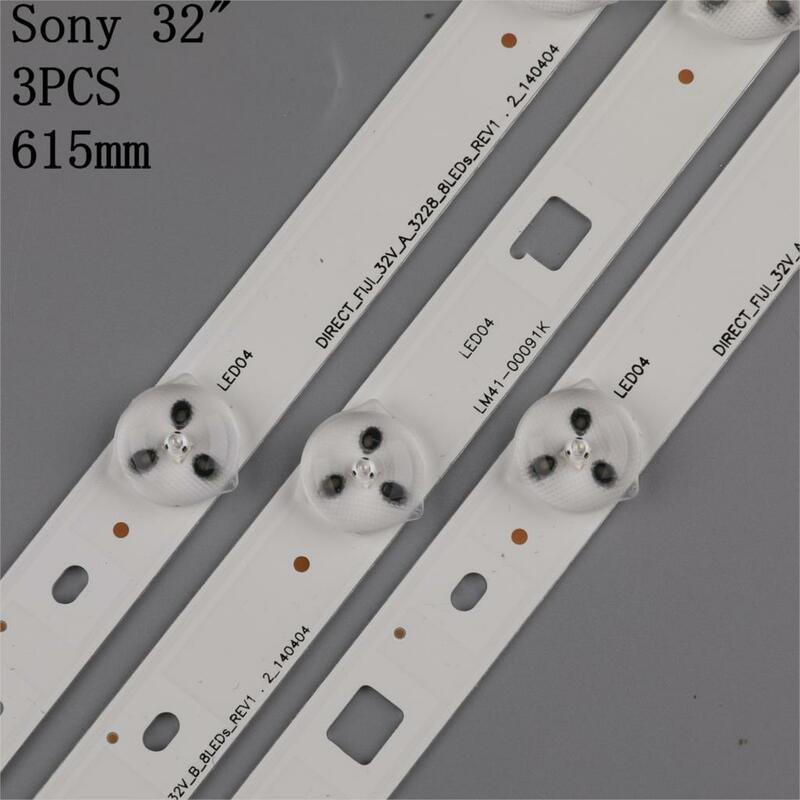 Rétro-Éclairage LED bande 8 lampe pour Sony 32 "TV KDL-32RD303 KDL-32R303C KDL-32R303B 1-889-675-12 IS4S320DNO01 LM41-00091J LM41-