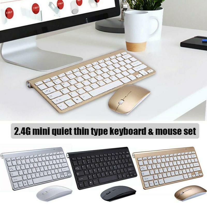 2.4G Wireless Keyboard And Gamer Mouse Mini Multimedia Keyboard Mouse Set For Notebook Laptop Desktop PC TV Office Supplies