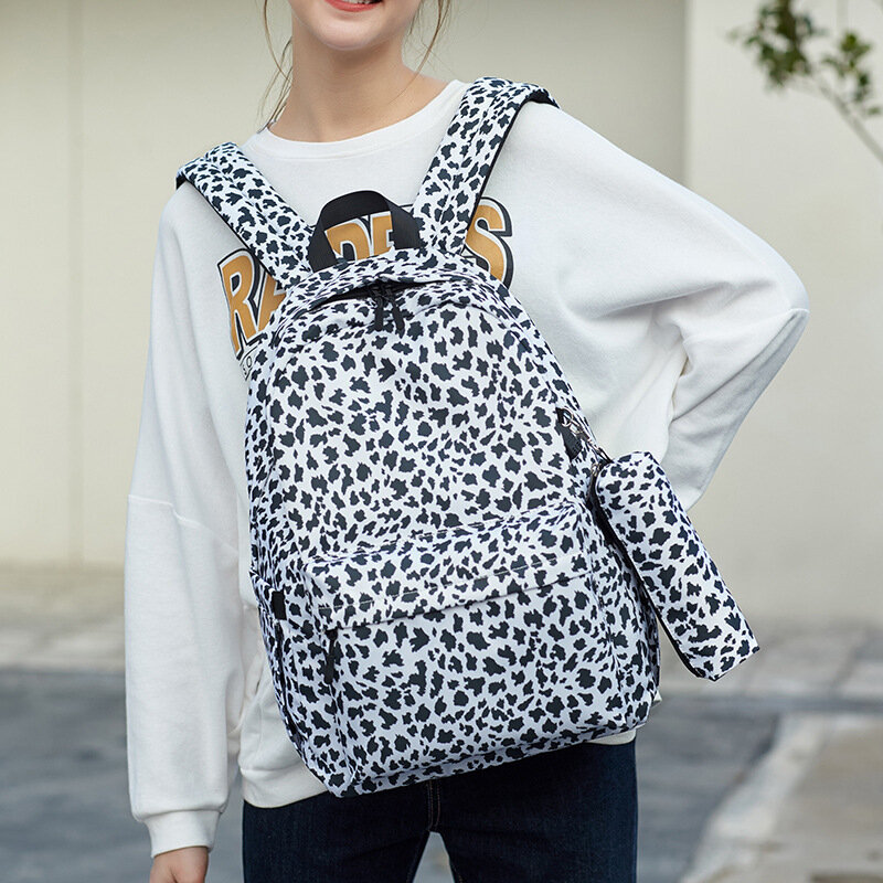 2021 rucksack Weibliche Hohe Schule Student Schule Tasche Leopard Print Designer Wasser Abweisend Computer Tasche Freizeit Reise Rucksack