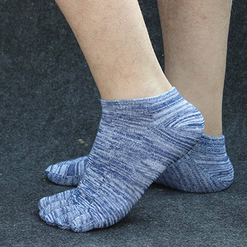 New Outdoor Men's socks Breathable Funny Cotton Toe Socks Sports Jogging cycling running 5 Finger Toe slipper sock