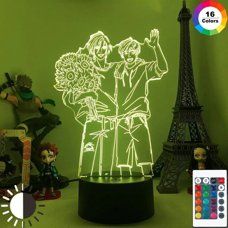 Anime Banaan Vis Nachtlampje Voor Thuis Kamer Indie Kid Decor Usb Tafellamp Cool Kind Gift Manga Banaan Vis figuur Speelgoed Model