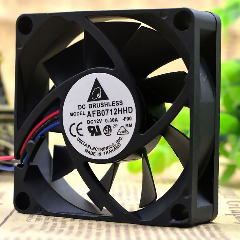Voor Delta AFB0712HHD 7 Cm 7015 70*70*15 Mm 12V 0.30A Drie-Draad Cpu 70mm Cpu Fan