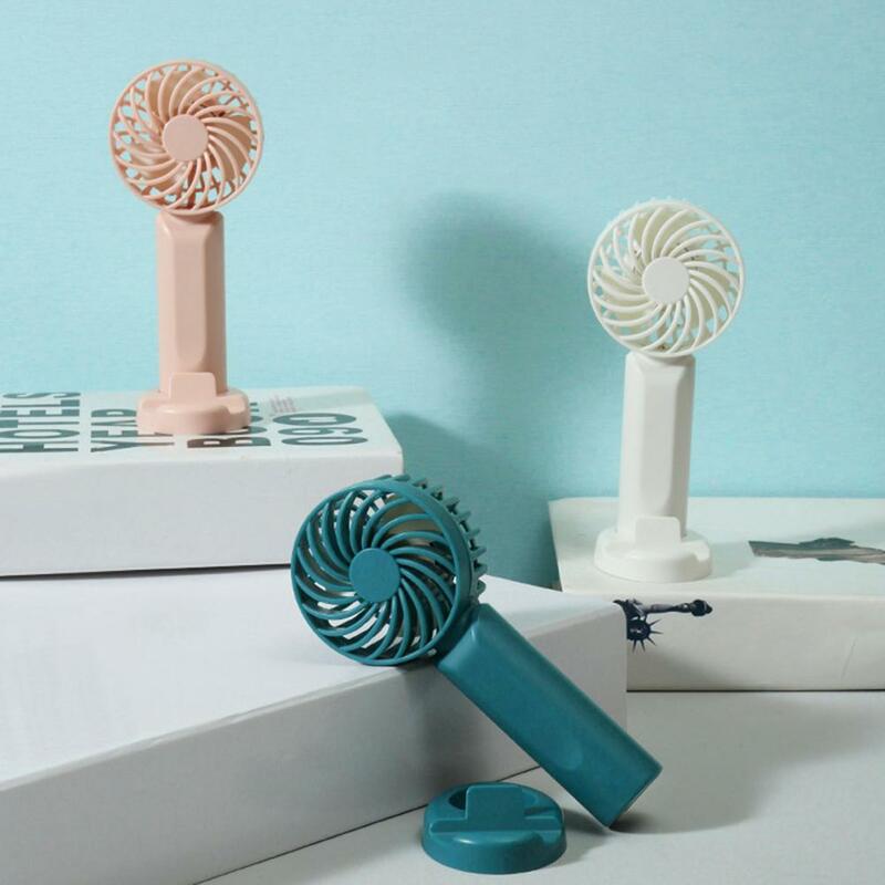 Rechargeable Portable Fan Phone Holder Function Fireproof ABS Detachable Quiet Operation USB Handheld Fan for Summer