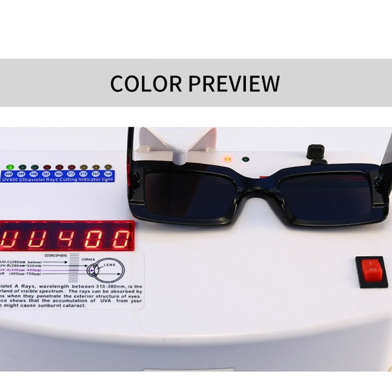 Peekaboo สีเขียวสีดำสแควร์แว่นตากันแดดผู้หญิง2021ลูกอมสี Vintage แว่นตา Sun สำหรับชายสี