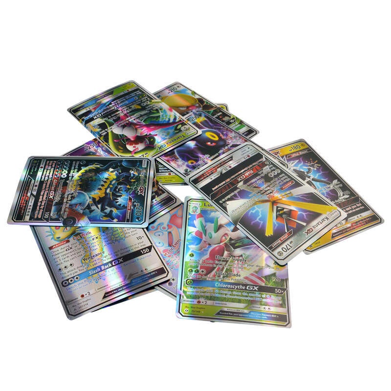 Cartas de Pokémon GX EX MEGA TAG TEAM, tarjetas brillantes de Pokemon Booster Box, juego de cartas coleccionables, juguete para niños, regalo de Navidad
