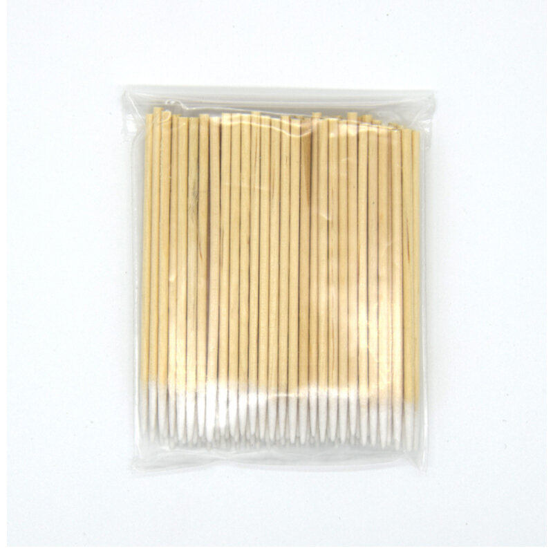500pcs Disposable Cotton Swab Lint Free Micro Wood Cotton Buds Swabs Eyelash Extension Glue Removing Tools New