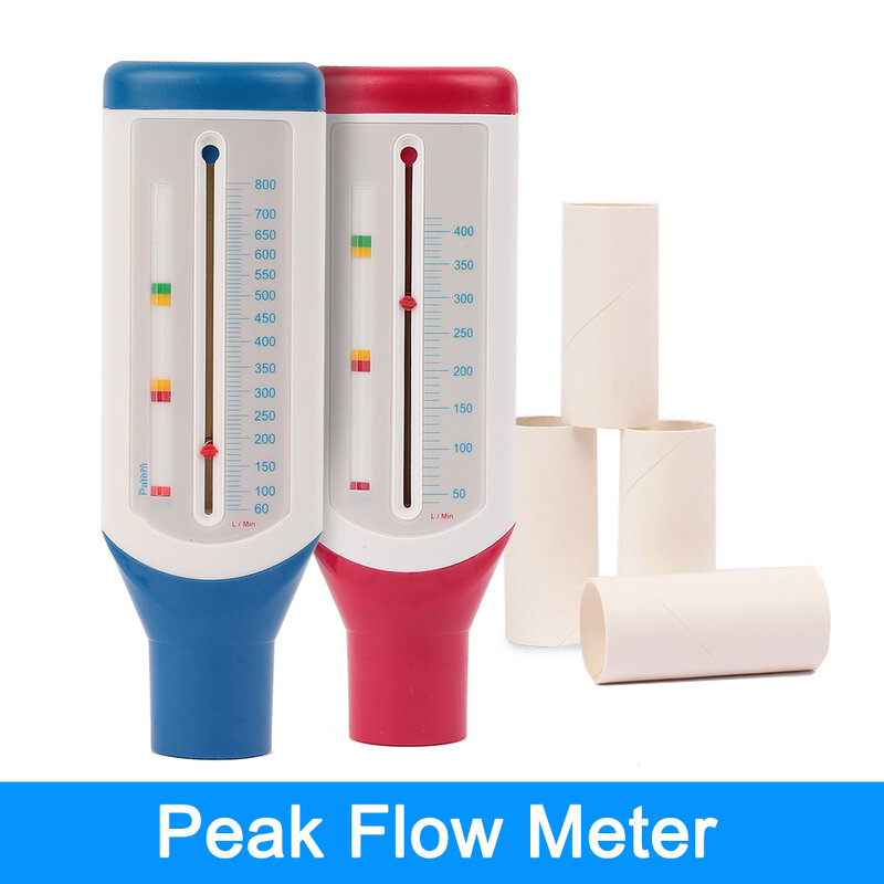 피크 유량계 폐 호흡 기능을 모니터링하기위한 호기 피크 유량계 휴대용 Spirometer 성인 어린이 무료 배송