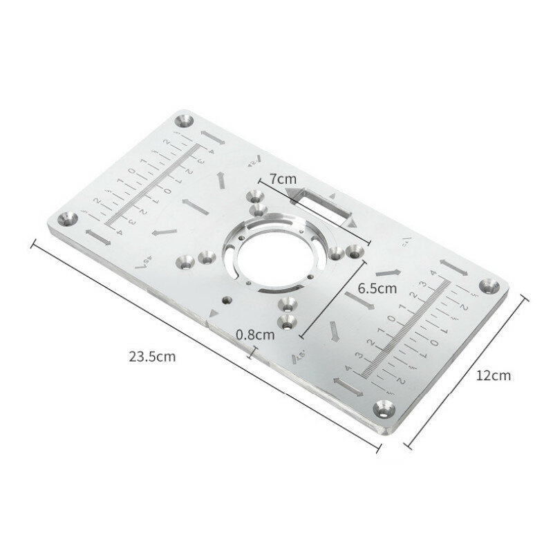 다기능 라우터 테이블 삽입 플레이트 목공 벤치 알루미늄 목재 라우터 트리머 모델 조각 공작 기계