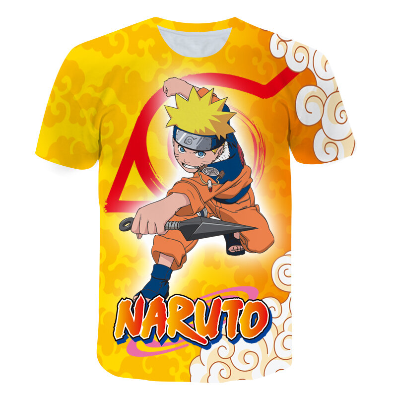 Janpan Anime Kakashi Tshirt Boys Girl 3D T-shirt Naruto- Movie felpe Narutos Kakashi Action Figure Tee shirts adolescente Top