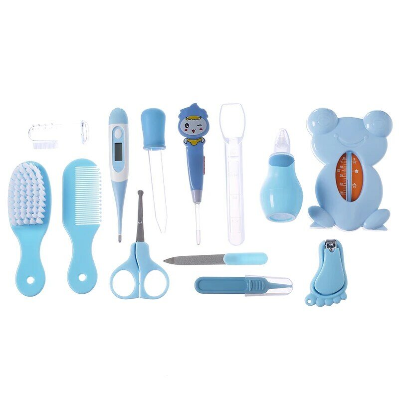 Kit de cuidado de la salud del bebé, herramienta de seguridad para el cuidado del cabello de las uñas del recién nacido, Kits de higiene para bebés, juego de aseo, termómetro, cortaúñas, juego de Peine de tijera
