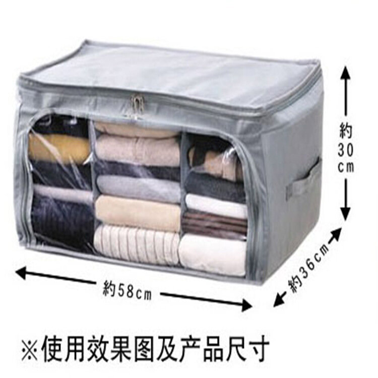 Caixa de armazenamento de roupas transparente organização de armazenamento portátil criativo armário de roupas dobrável e economia de espaço