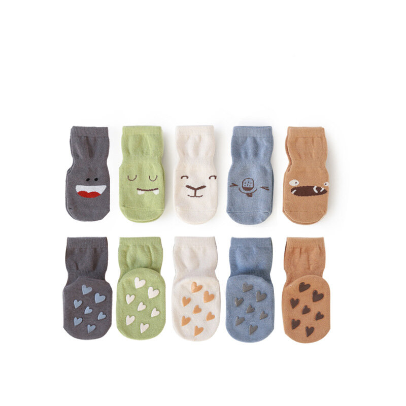 Детские противоскользящие носки для мальчиков и девочек в Корейском стиле