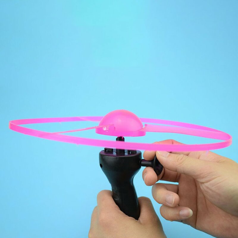 Engraçado girando flyer luminoso vôo ufo led luz lidar com flash voando brinquedos para crianças ao ar livre jogo cor aleatória
