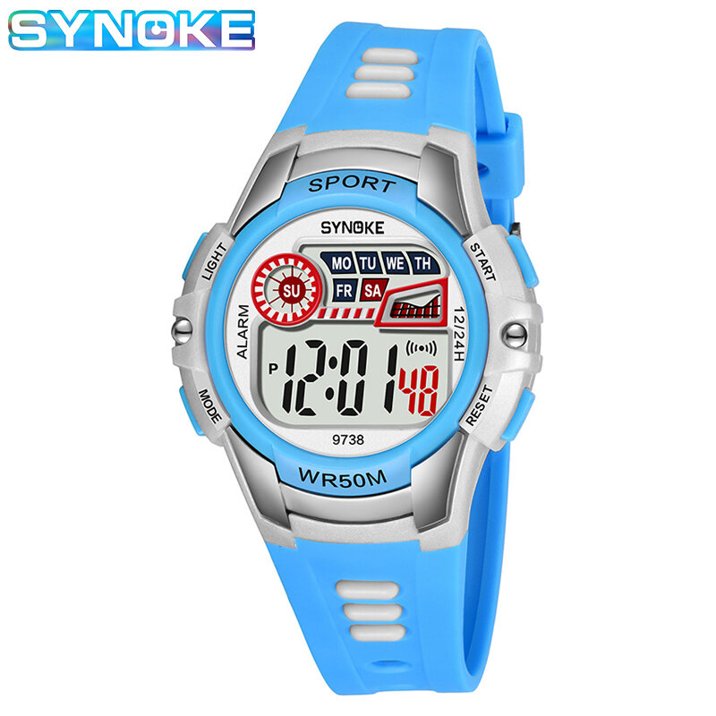 Hot Sale 2020 Waterproof Children Watch Silicone Rubber Watch Kids Casual Wristwatch Boys Girls LED Digital Sports Watches Gift